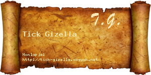Tick Gizella névjegykártya